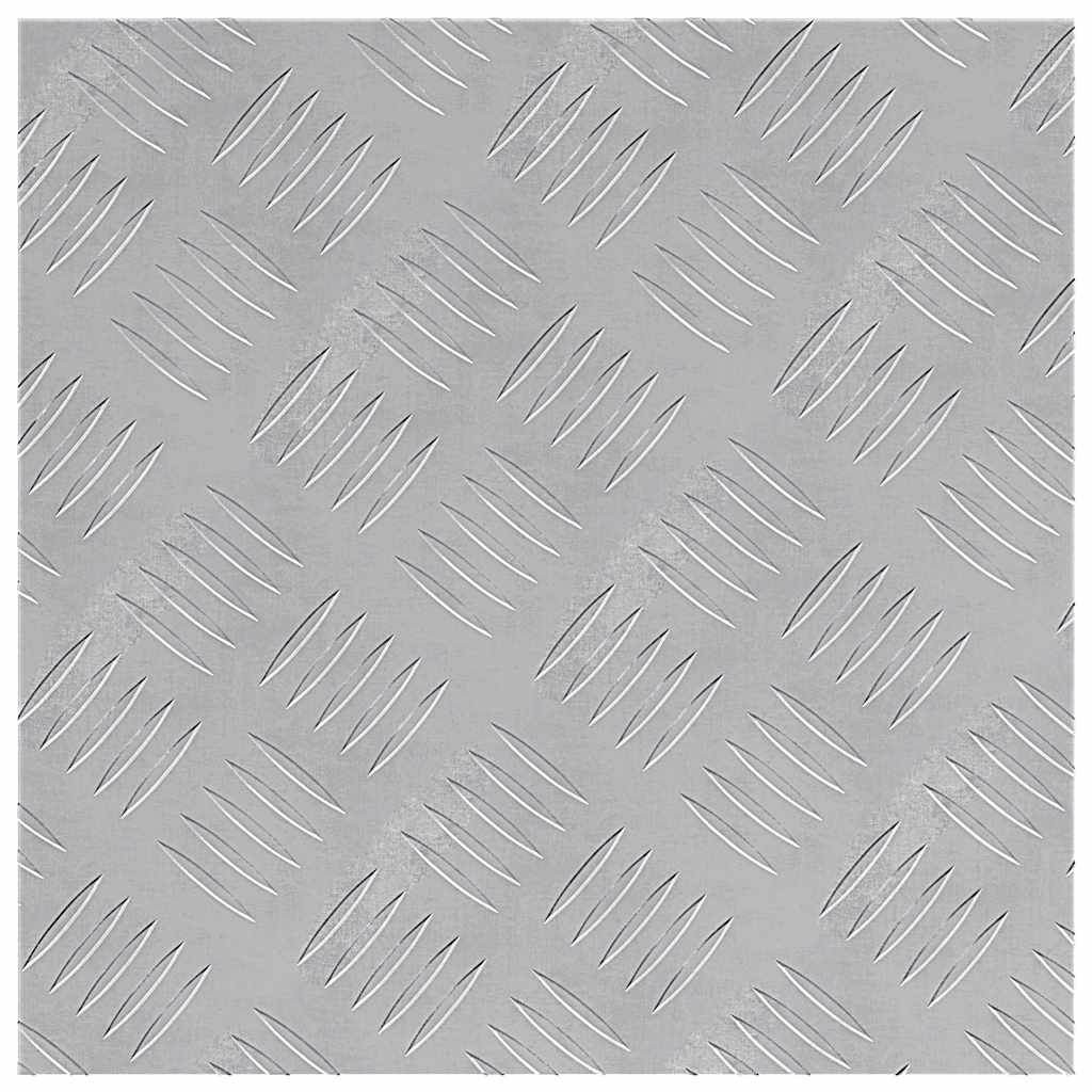 Stair Tread 2 pcs 40 x 40 cm Silver Aluminium Square