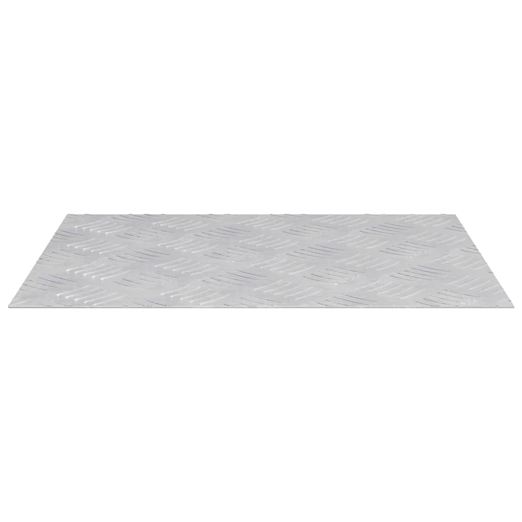 Stair Tread Rectangular 2 pcs Silver 50 x 40 cm Aluminium