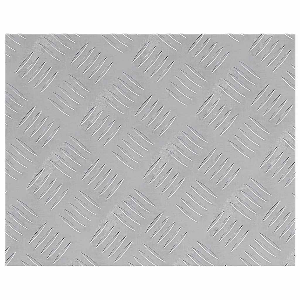 Stair Tread Rectangular 2 pcs Silver 50 x 40 cm Aluminium