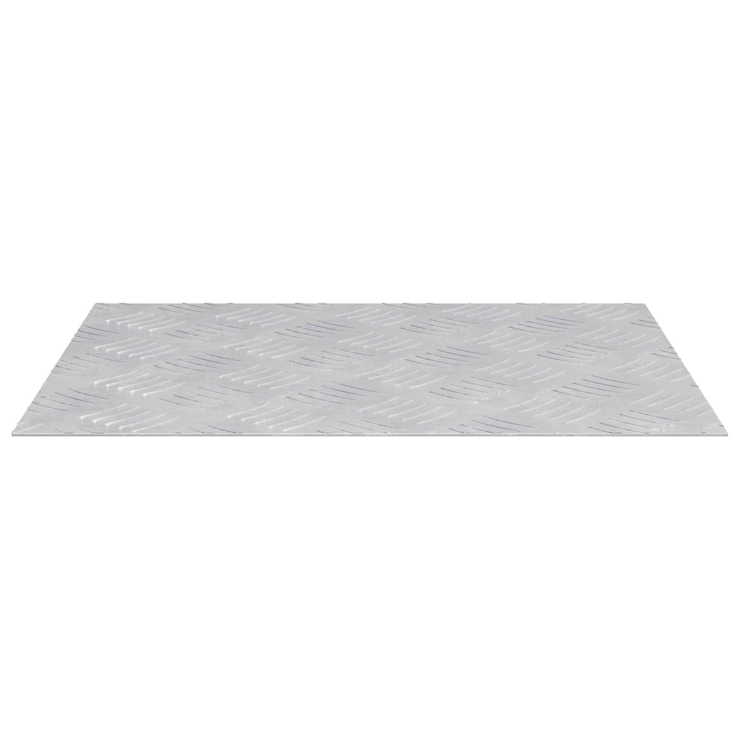 Stair Tread Rectangular 4 pcs Silver 50 x 40 cm Aluminium