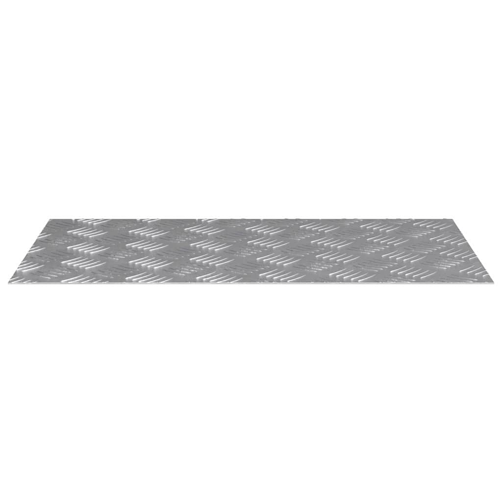 Stair Tread Rectangular 4 pcs Silver 70 x 40 cm Aluminium