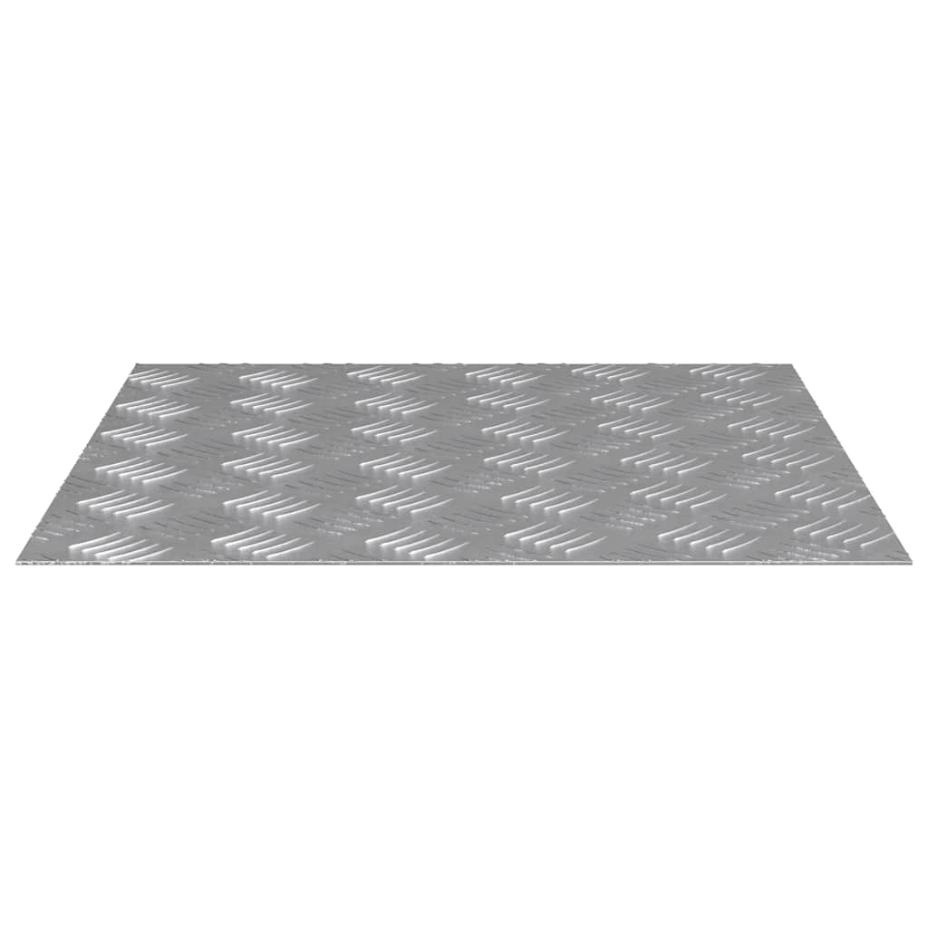 Stair Tread Square 2 pcs Silver 50 x 50 cm Aluminium