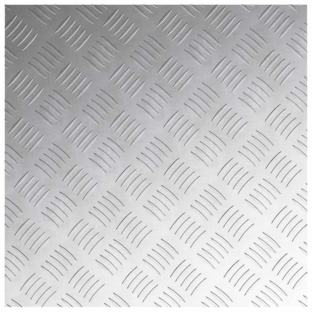 Stair Tread Square 2 pcs Silver 50 x 50 cm Aluminium