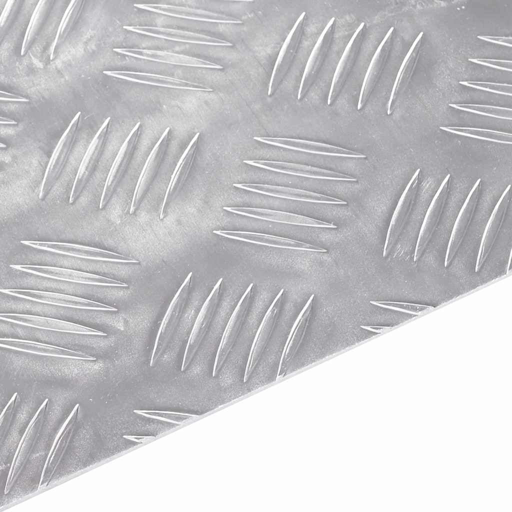 Stair Tread 2 pcs 70 x 50 cm Silver Aluminium Rectangular