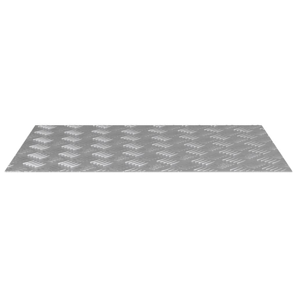 Stair Tread 2 pcs 70 x 50 cm Silver Aluminium Rectangular