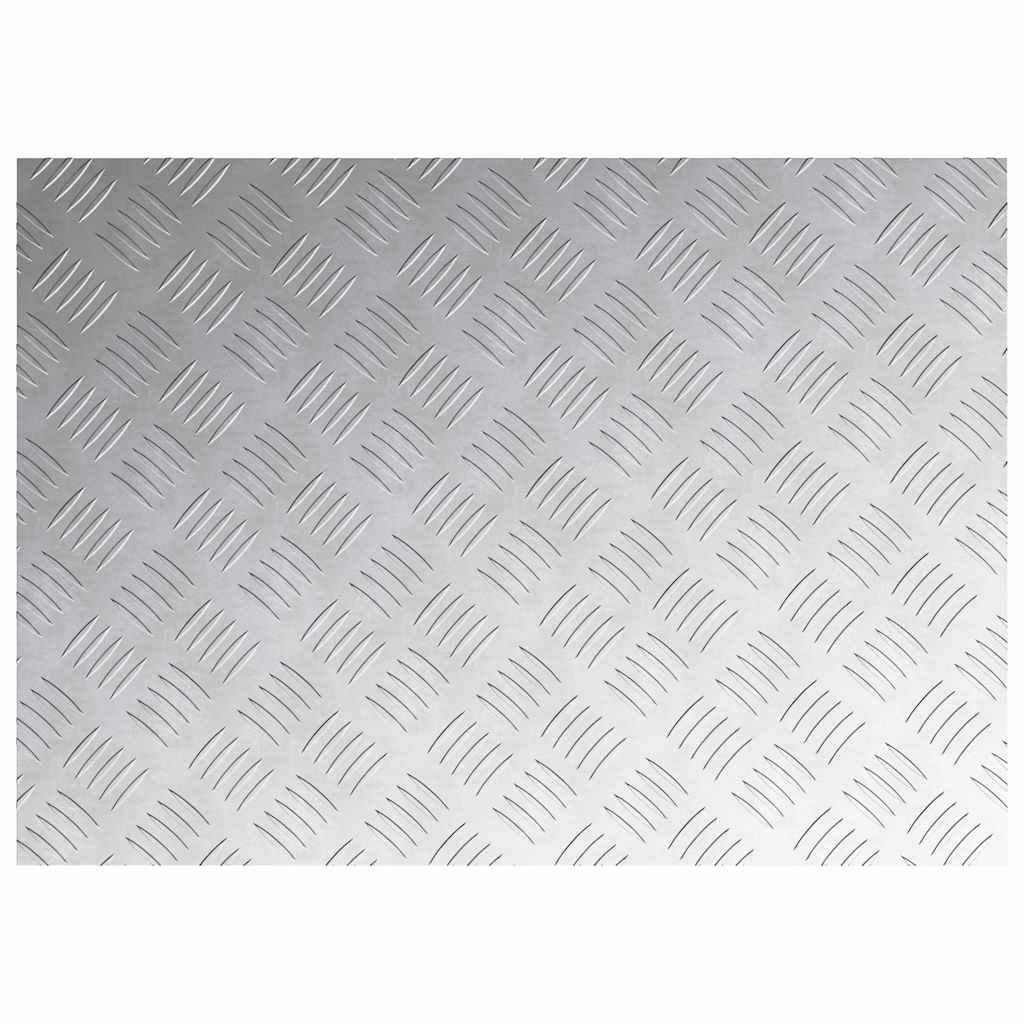 Stair Tread 2 pcs 70 x 50 cm Silver Aluminium Rectangular