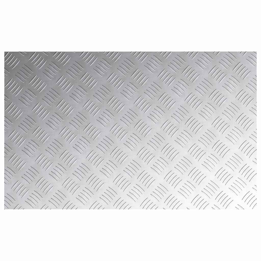 Stair Tread Rectangular 4 pcs Silver 80 x 50 cm Aluminium