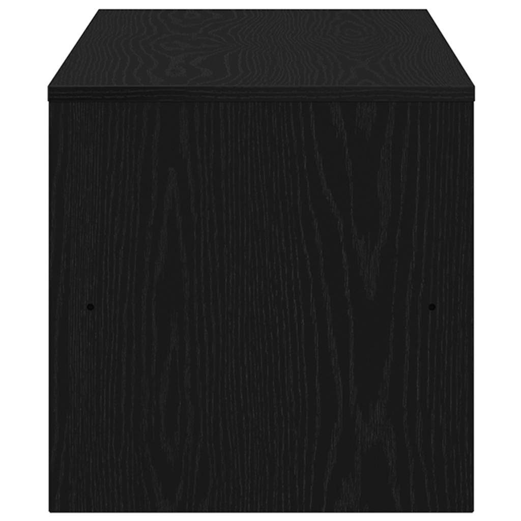 TV Cabinet Black Oak 120x40x40 cm Engineered Wood
