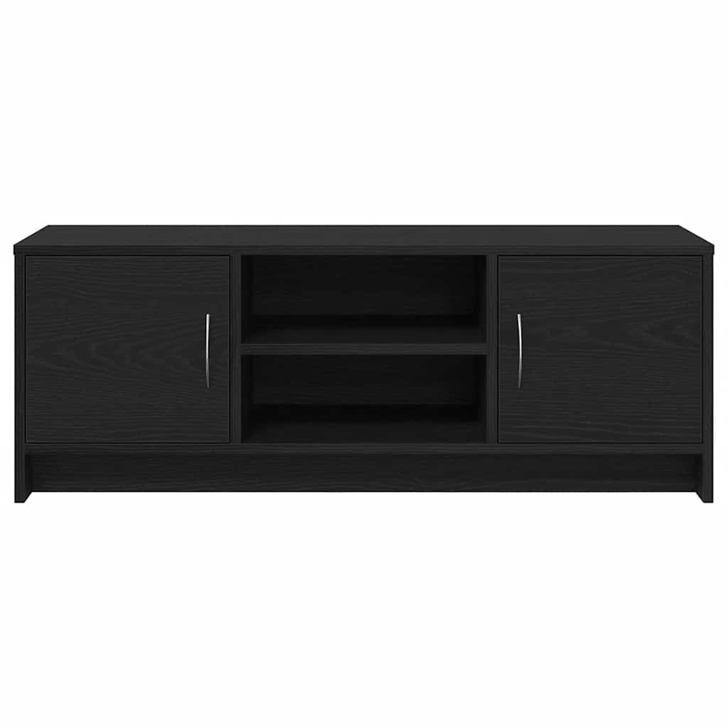 TV Cabinet Black Oak 102x30x37,5 cm Engineered Wood