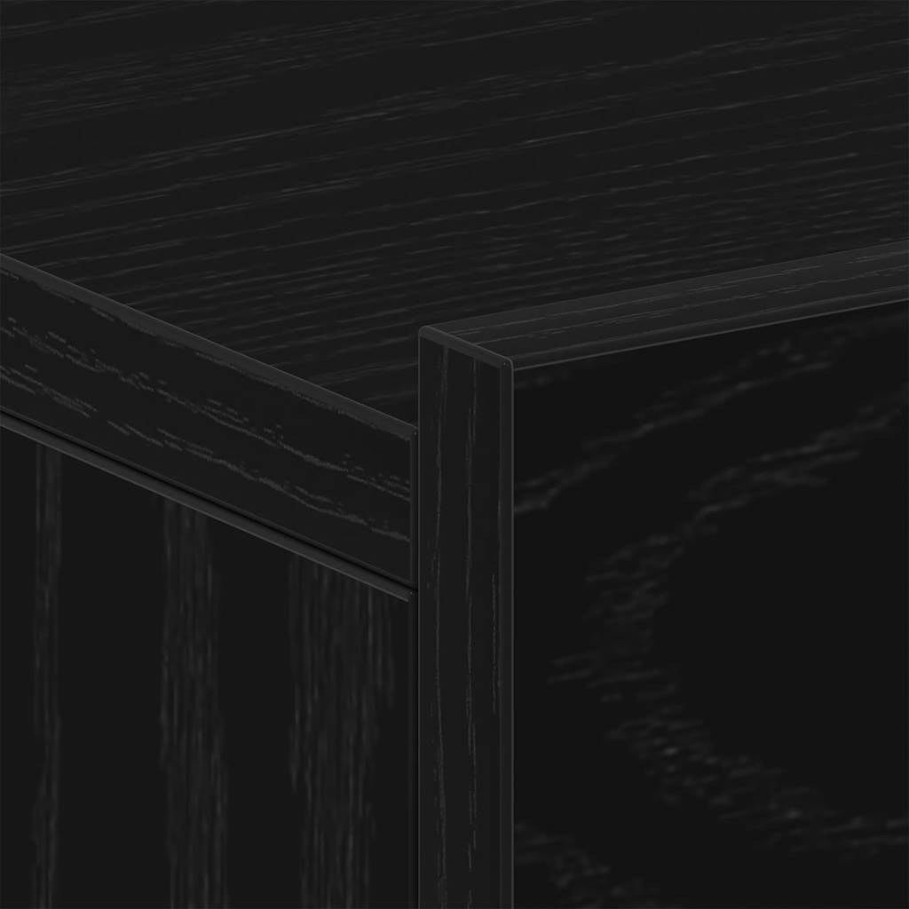 Floating Nightstands 2 pcs Black Oak 40x32x15cm Engineered Wood