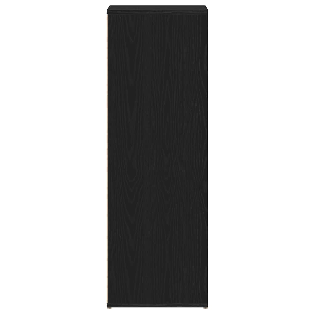 Shoe Rack Black Oak 54x34x100.5 cm Engineered Wood