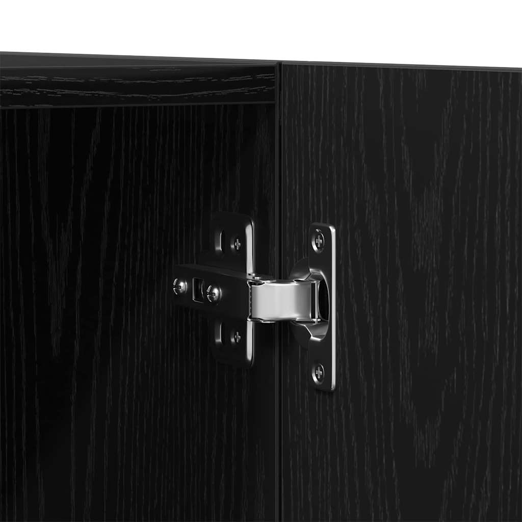Wardrobe Black Oak 90 x 52 x 200 cm Engineered Wood