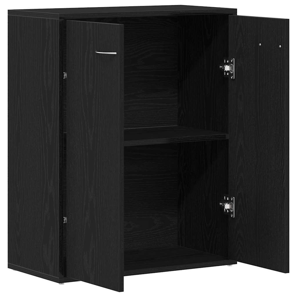 Sideboard Black Oak 60x30x75 cm Engineered Wood