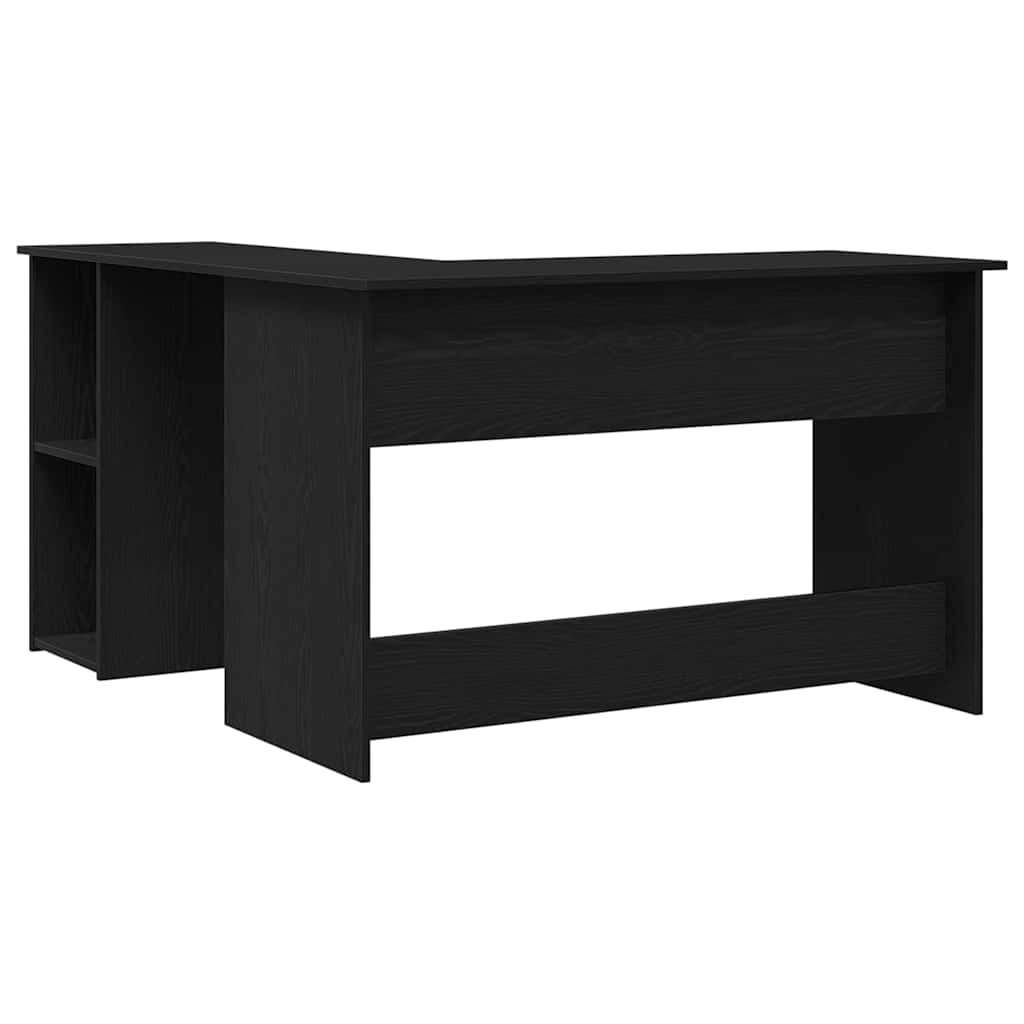 Corner Desk Black Oak Engineered Wood 120 x 140 x 75 cm