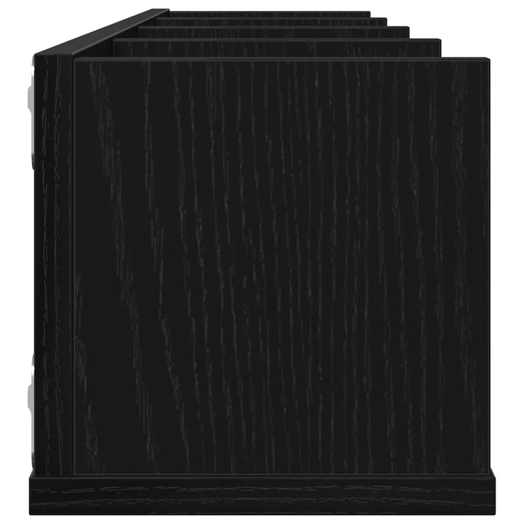 Wall Shelf Wall-Mounted Black Oak 100 x 18 x 18 cm