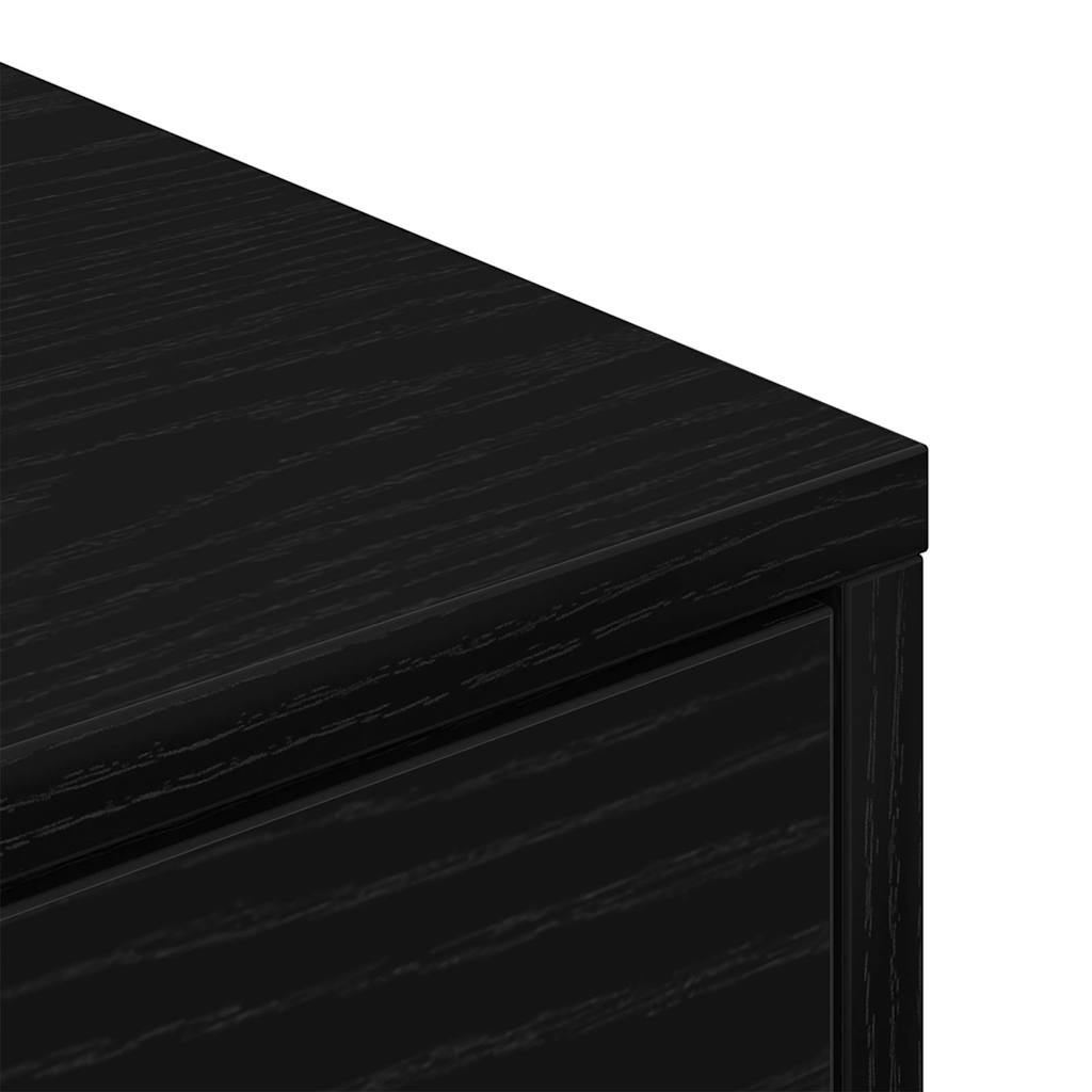 Shoe Rack 60 x 35 x 84 cm Engineered Wood Black Oak