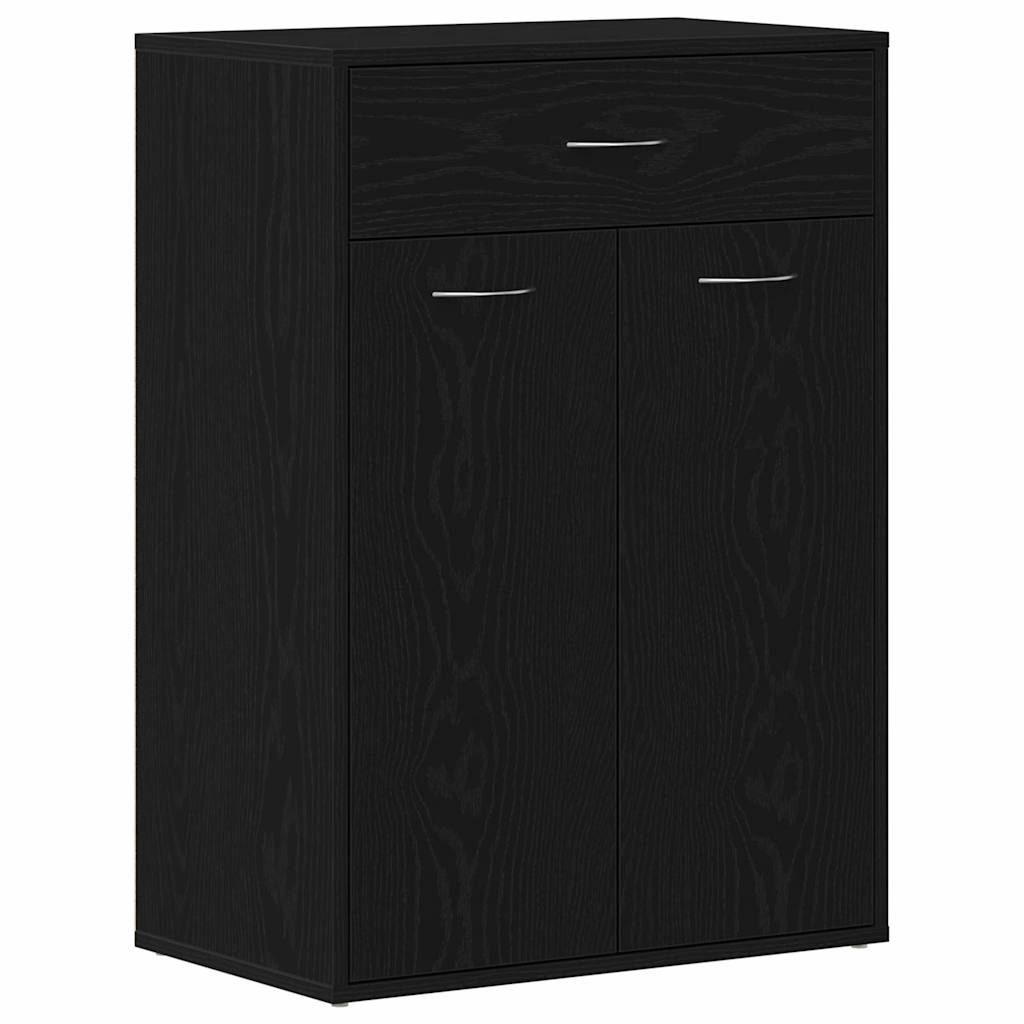 Shoe Rack 60 x 35 x 84 cm Engineered Wood Black Oak