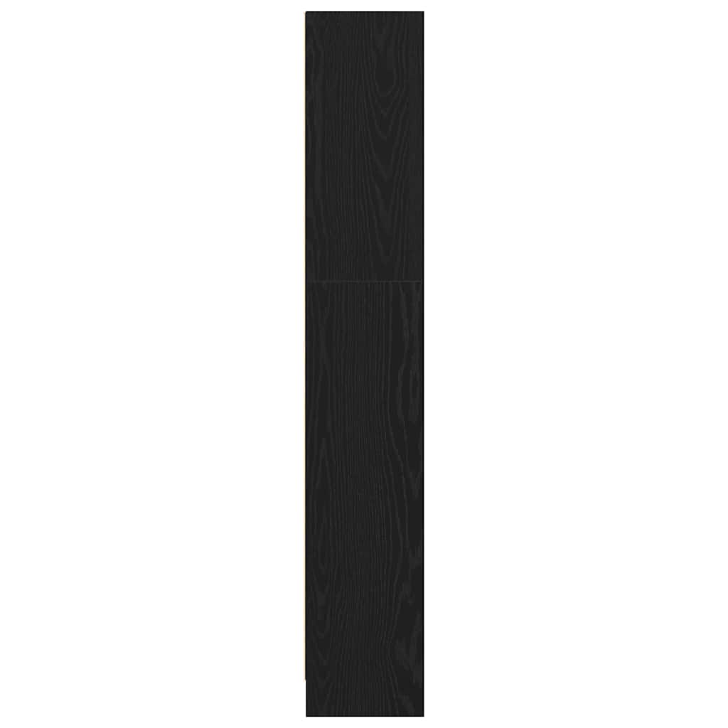 Bookshelf 60 x 24 x 143 cm Engineered Wood Black Oak