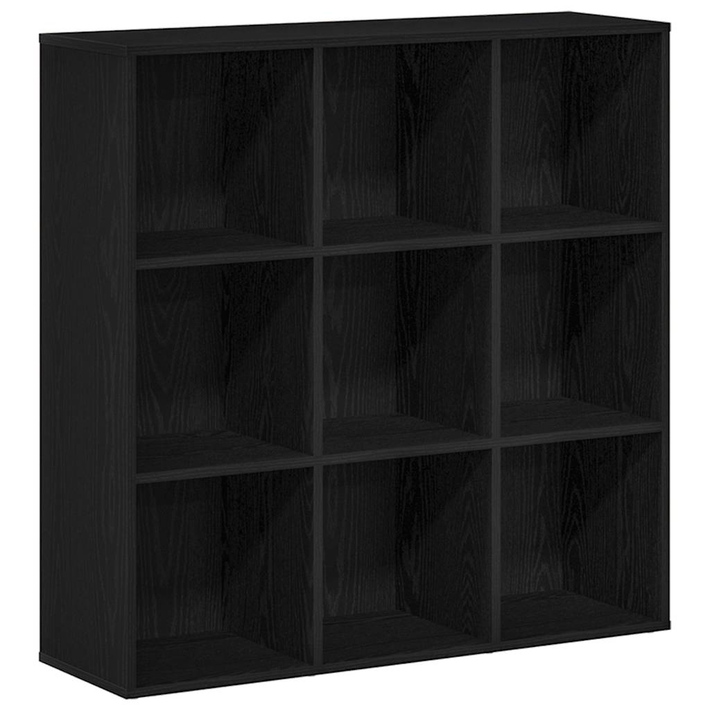 Book Cabinet Black Oak 98x29x97,5 cm Engineered Wood