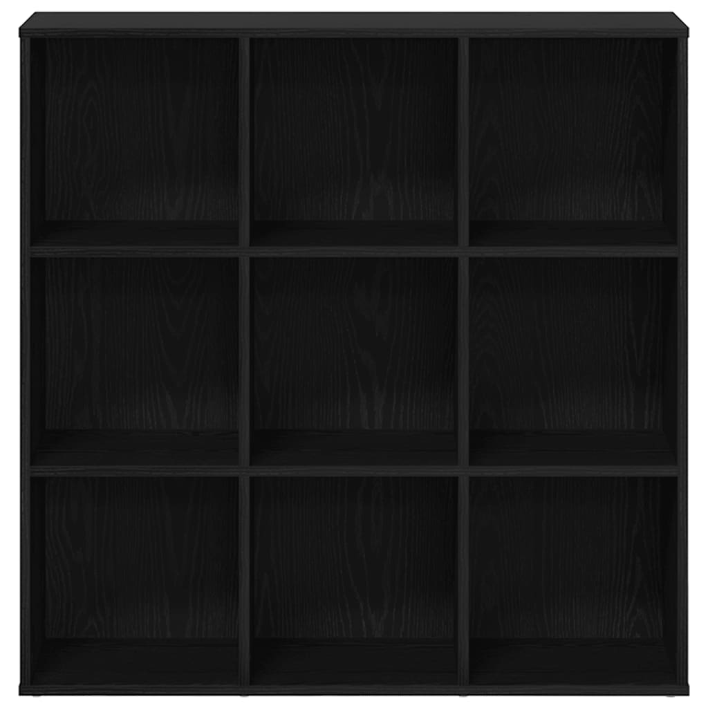 Book Cabinet Black Oak 98x29x97.5 cm Engineered Wood