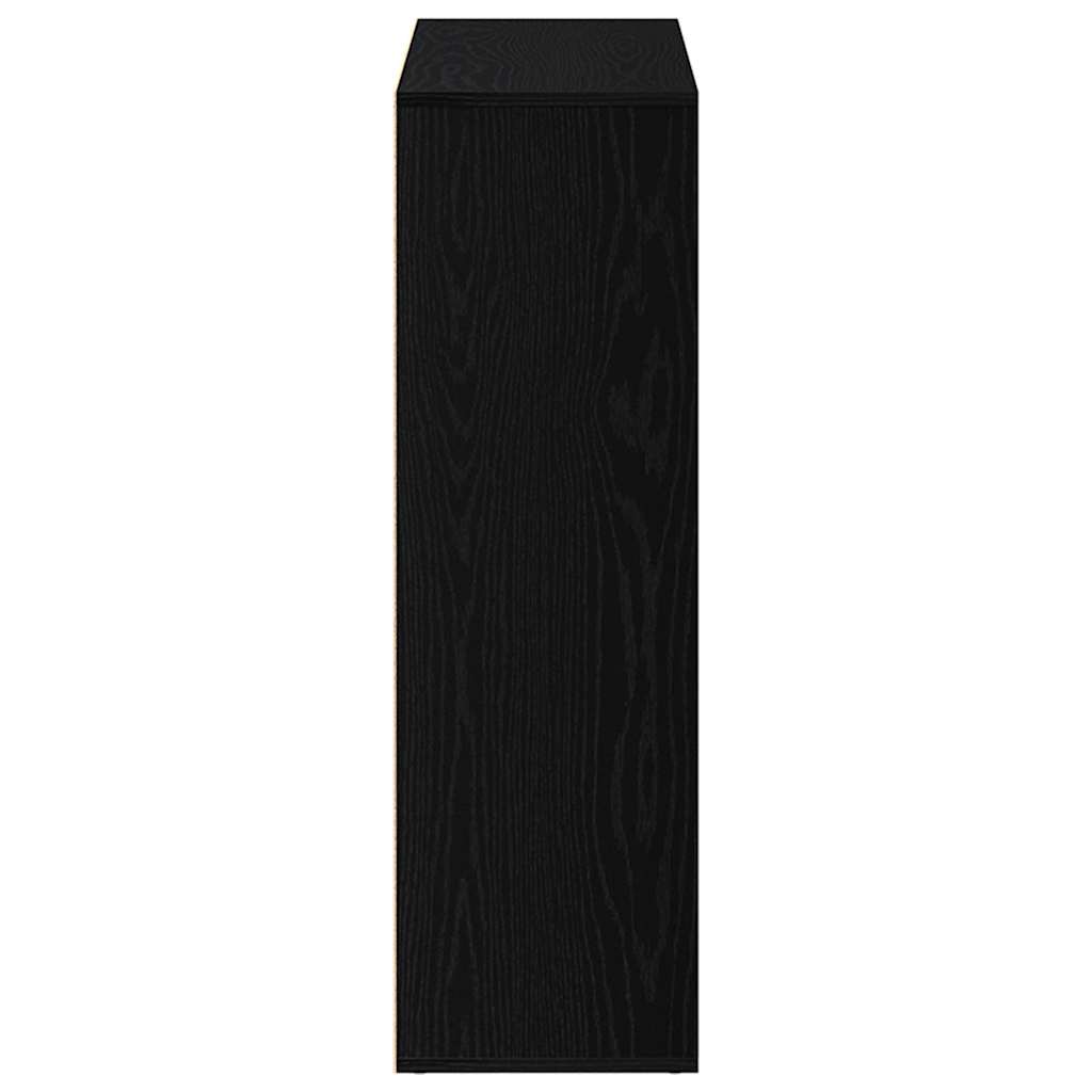 Book Cabinet Black Oak 98x29x97,5 cm Engineered Wood
