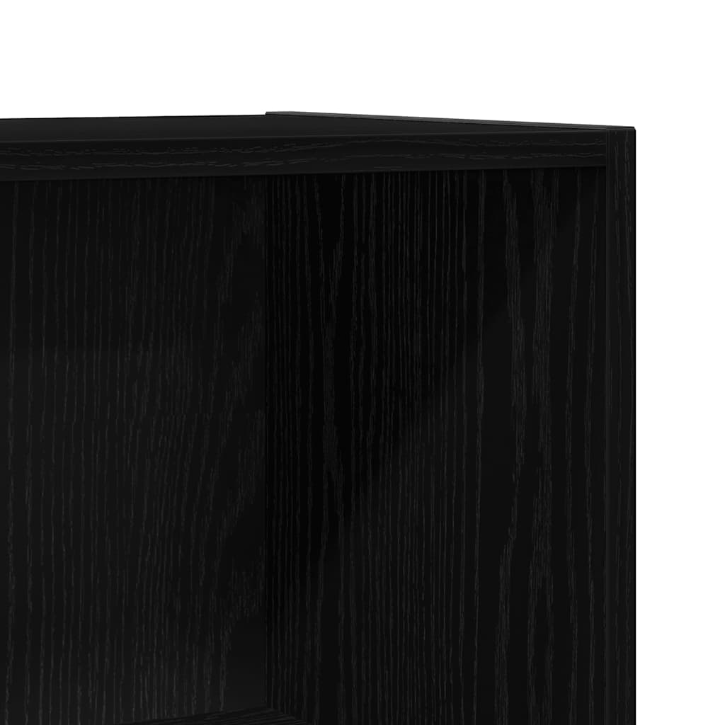 Book Cabinet/Room Divider Black Oak 60.5x30x90 cm