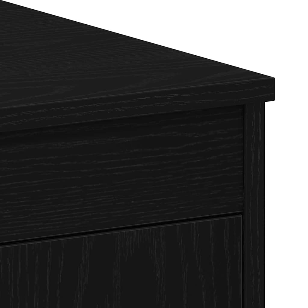 Desk Black Oak Engineered Wood 100 x 50 x 76 cm