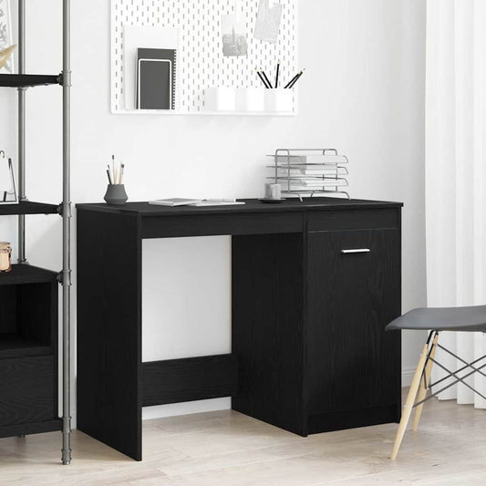 Desk Black Oak Engineered Wood 100 x 50 x 76 cm