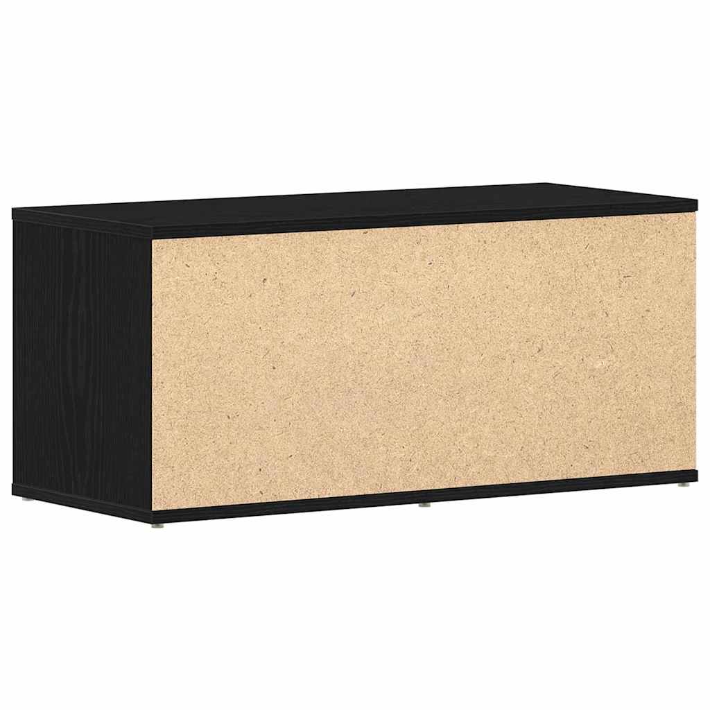 TV Cabinet Black Oak 80 x 34 x 36 cm Engineered Wood