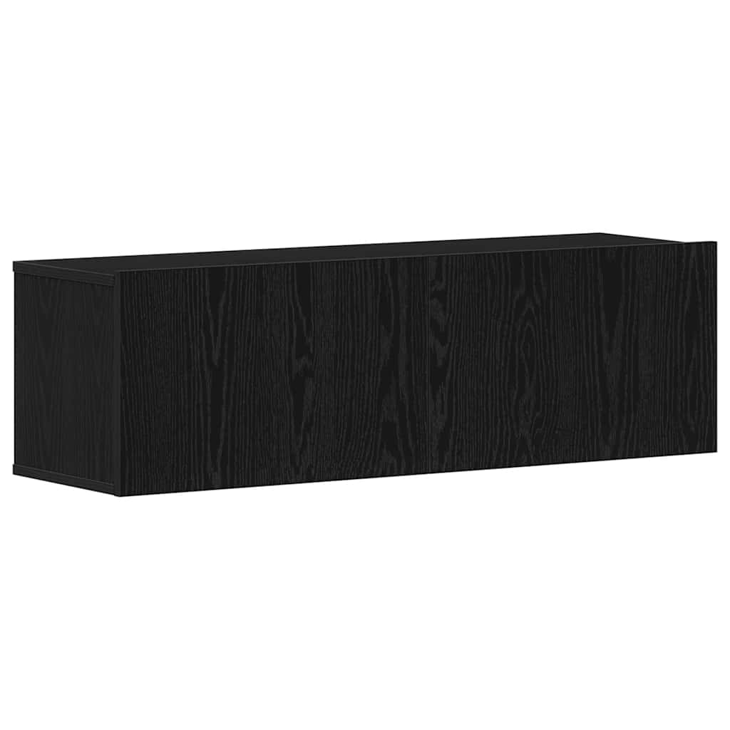 TV Cabinet Black Oak 100 x 30 x 30 cm Engineered Wood