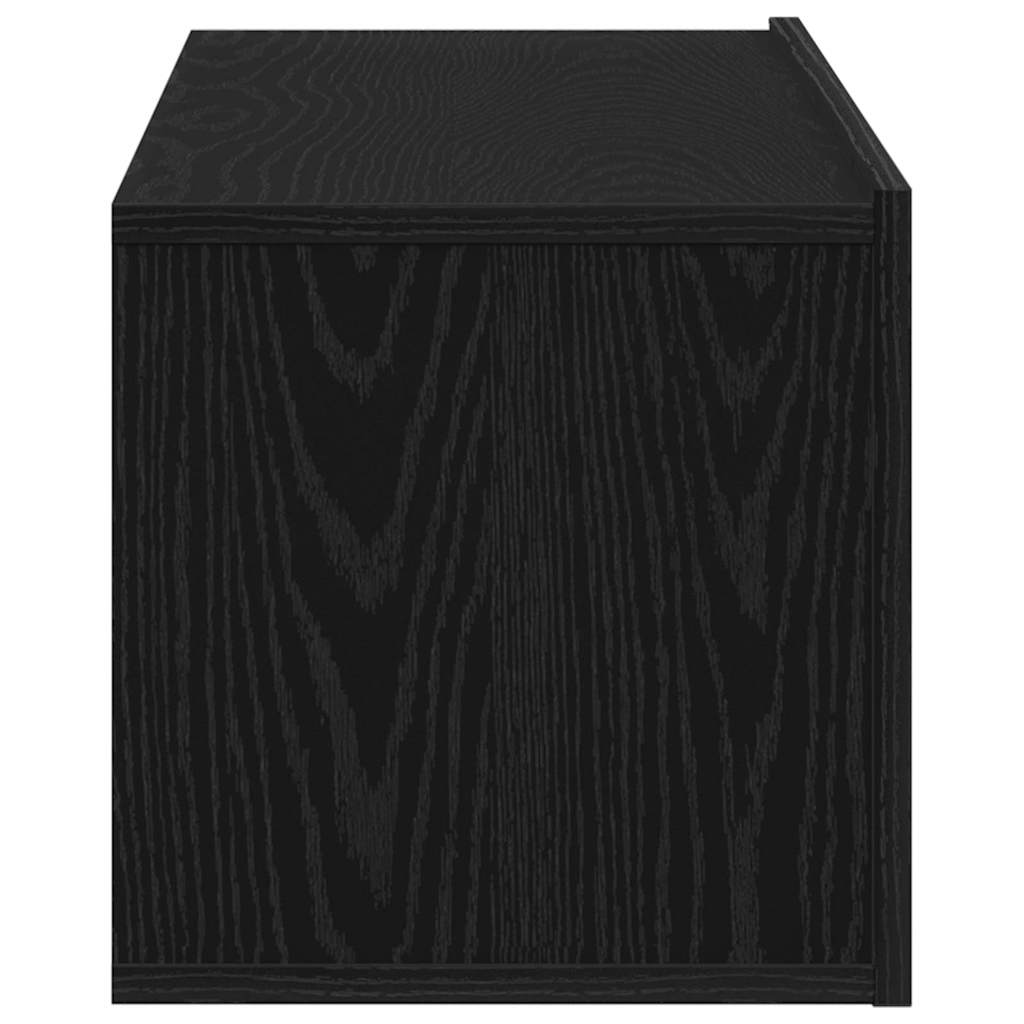 TV Cabinet Black Oak 100 x 30 x 30 cm Engineered Wood