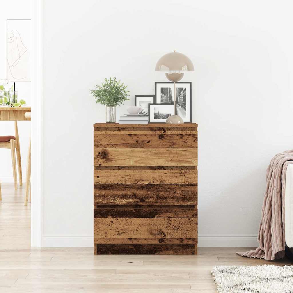 Sideboard Old Wood 60x35x76 cm Engineered Wood