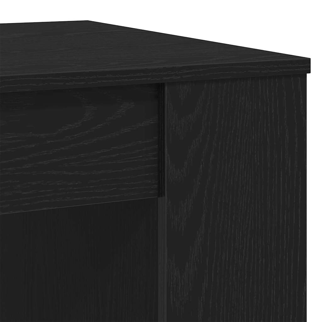 Coffee Table Black Oak 102 x 55 x 42 cm Engineered Wood
