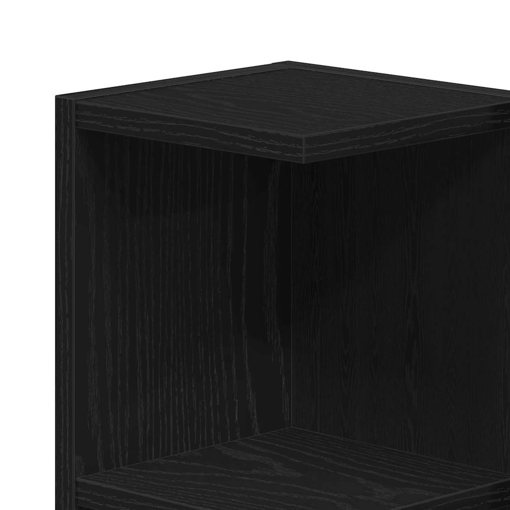 Mirror Cabinet Black Oak 80 x 20.5 x 64 cm Engineered Wood