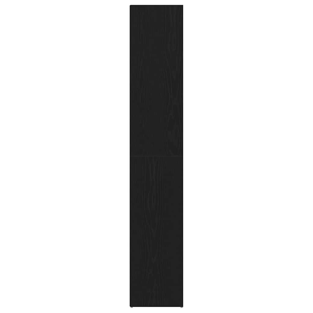 Book Cabinet 4-Tier 36 x 30 x 171 cm Engineered Wood Black Oak
