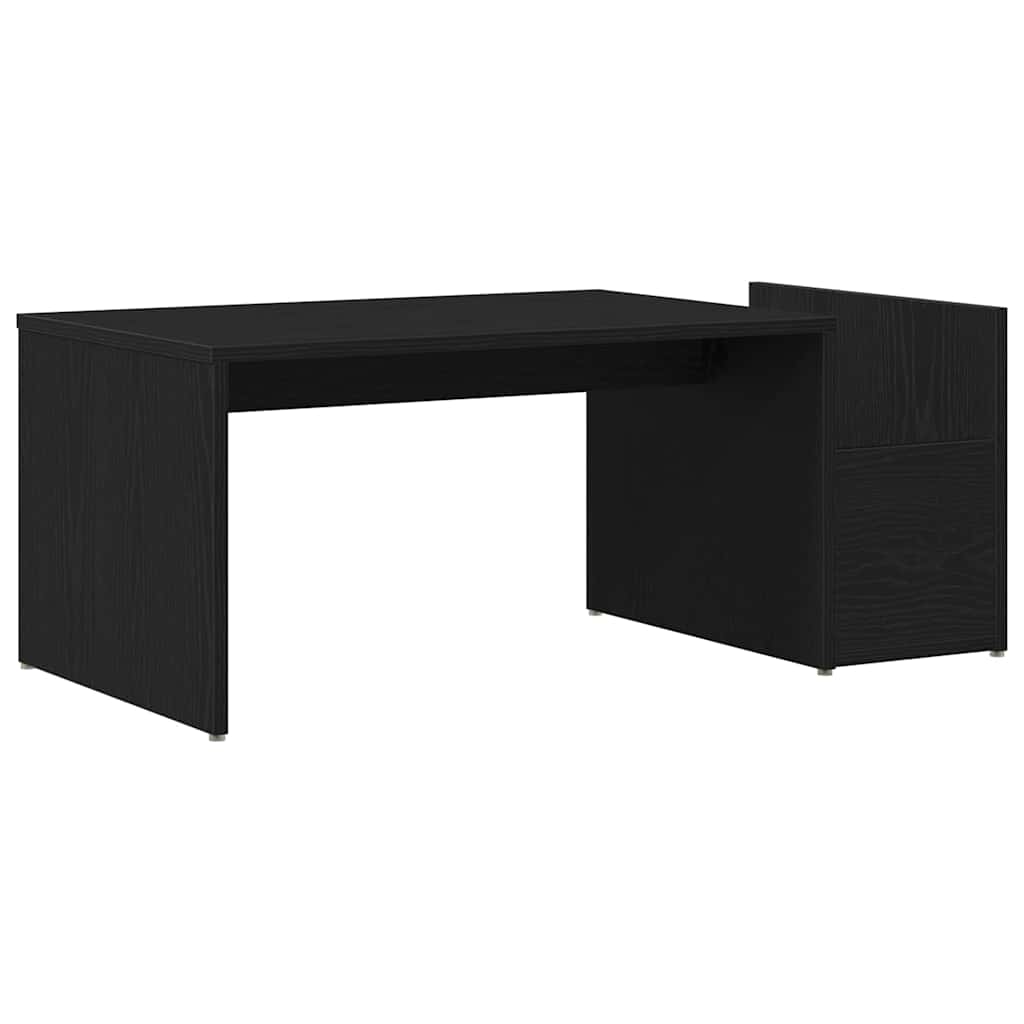 Coffee Table Black Oak 90 x 45 x 35 cm Engineered Wood