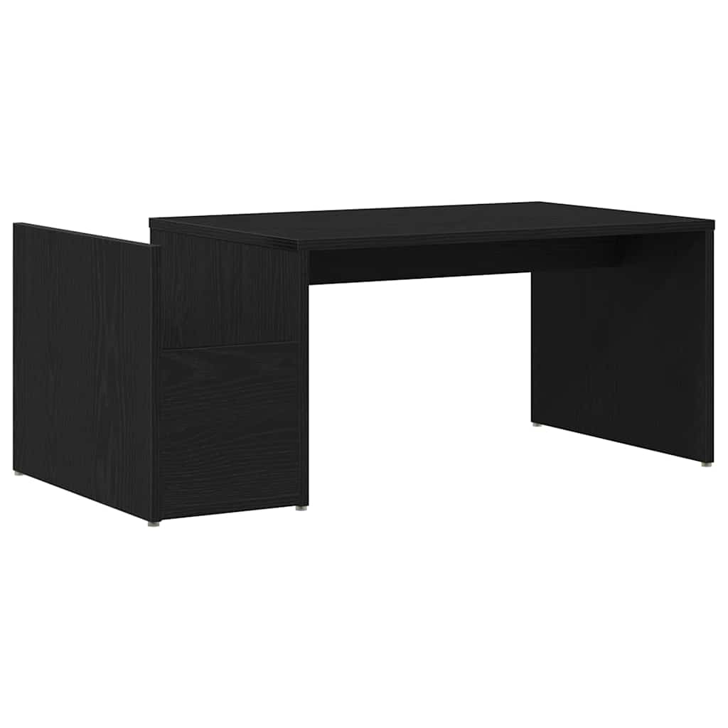 Coffee Table Black Oak 90 x 45 x 35 cm Engineered Wood