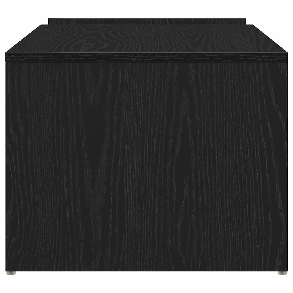 Coffee Table Black Oak 90 x 45 x 35 cm Engineered Wood