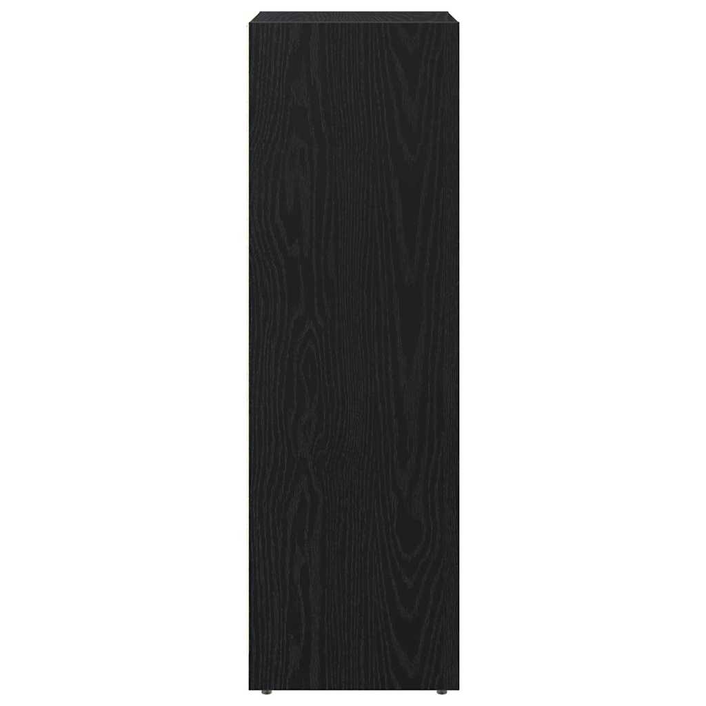 vidaXL Bathroom Cabinet Black Oak 30 x 30 x 95 cm Engineered wood