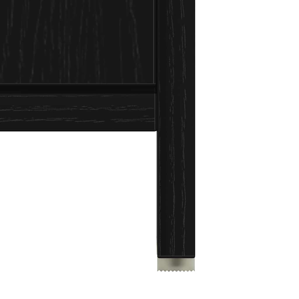 Bathroom Cabinet Black Oak 60x33x60 cm Engineered Wood