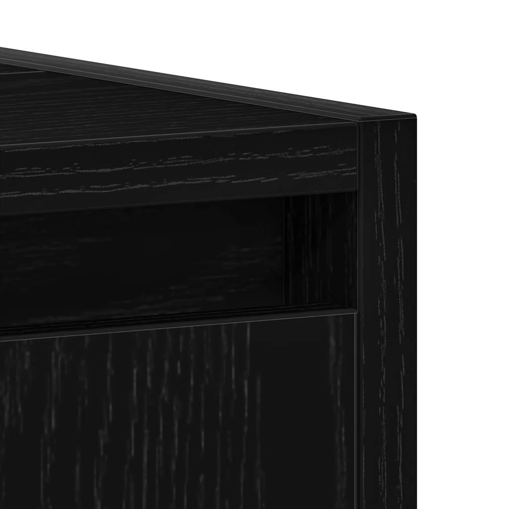 Bathroom Cabinet Black Oak 60x33x60 cm Engineered Wood