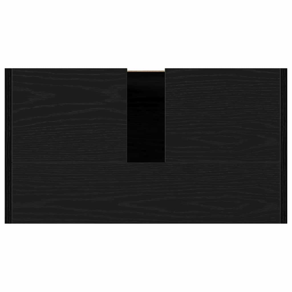 Bathroom Cabinet Black Oak 60 x 33 x 60 cm Engineered Wood