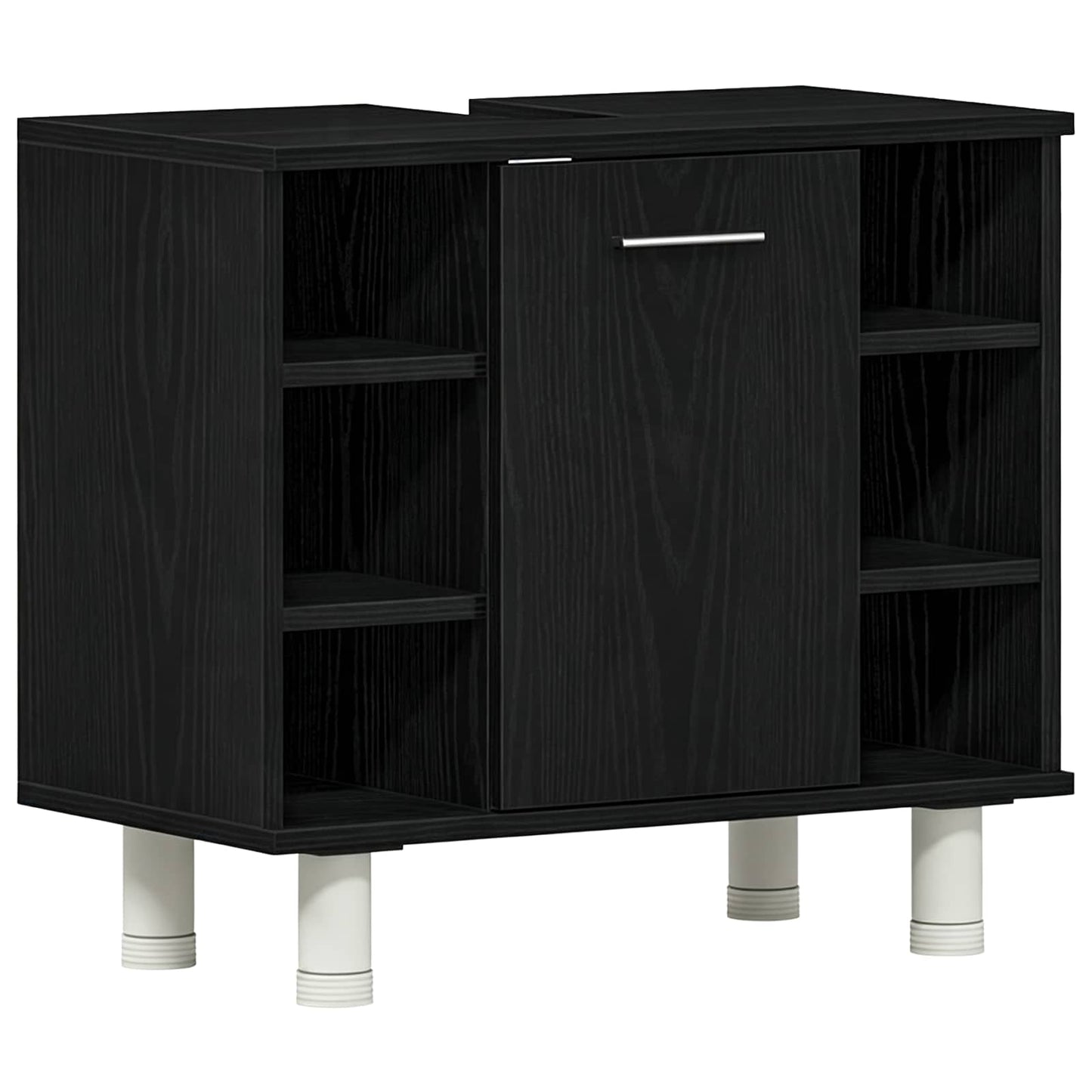 Bathroom Cabinet Black Oak 60 x 32 x 54 cm Engineered Wood