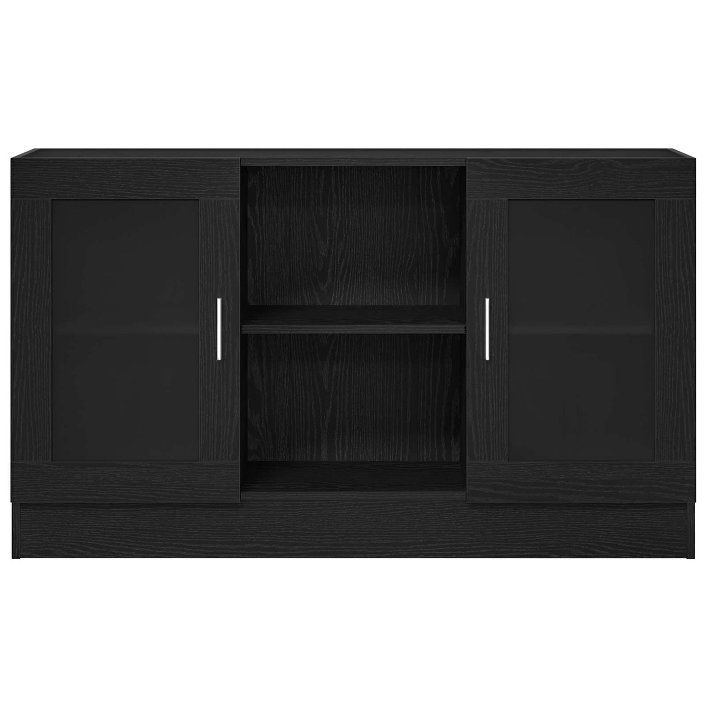 Sideboard Black Oak 120 x 30.5 x 70 cm Engineered Wood