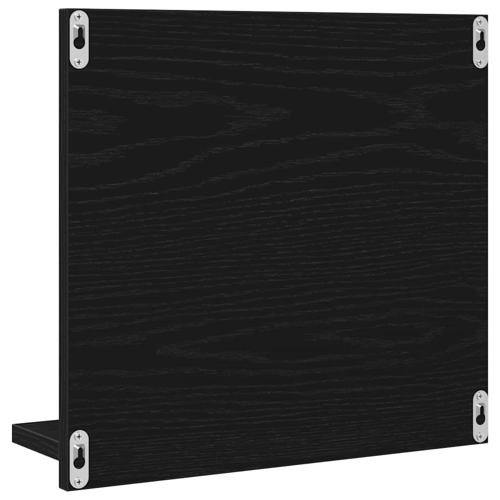 Bathroom Mirror Black Oak 40x10,5x37 cm Engineered Wood