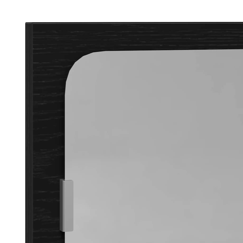 Bathroom Mirror Black Oak 40x10,5x37 cm Engineered Wood