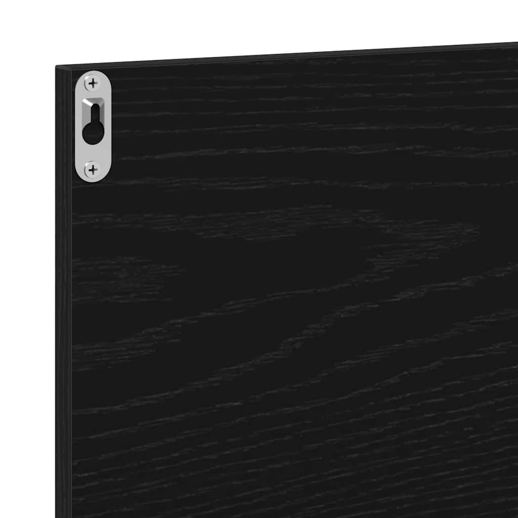 Bathroom Mirror Black Oak 40x10,5x37 cm Engineered Wood