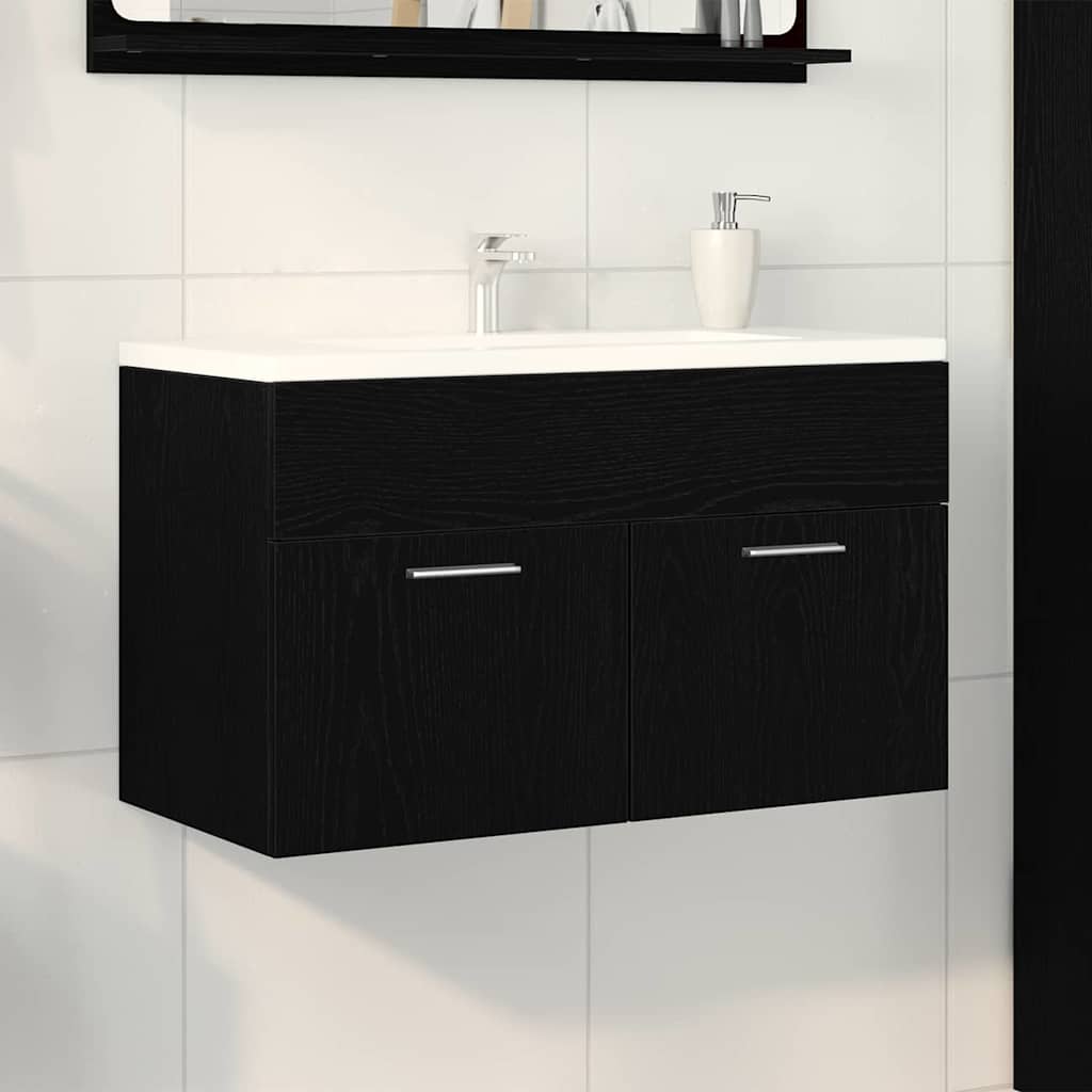 Sink cabinet Black Oak Engineered Wood