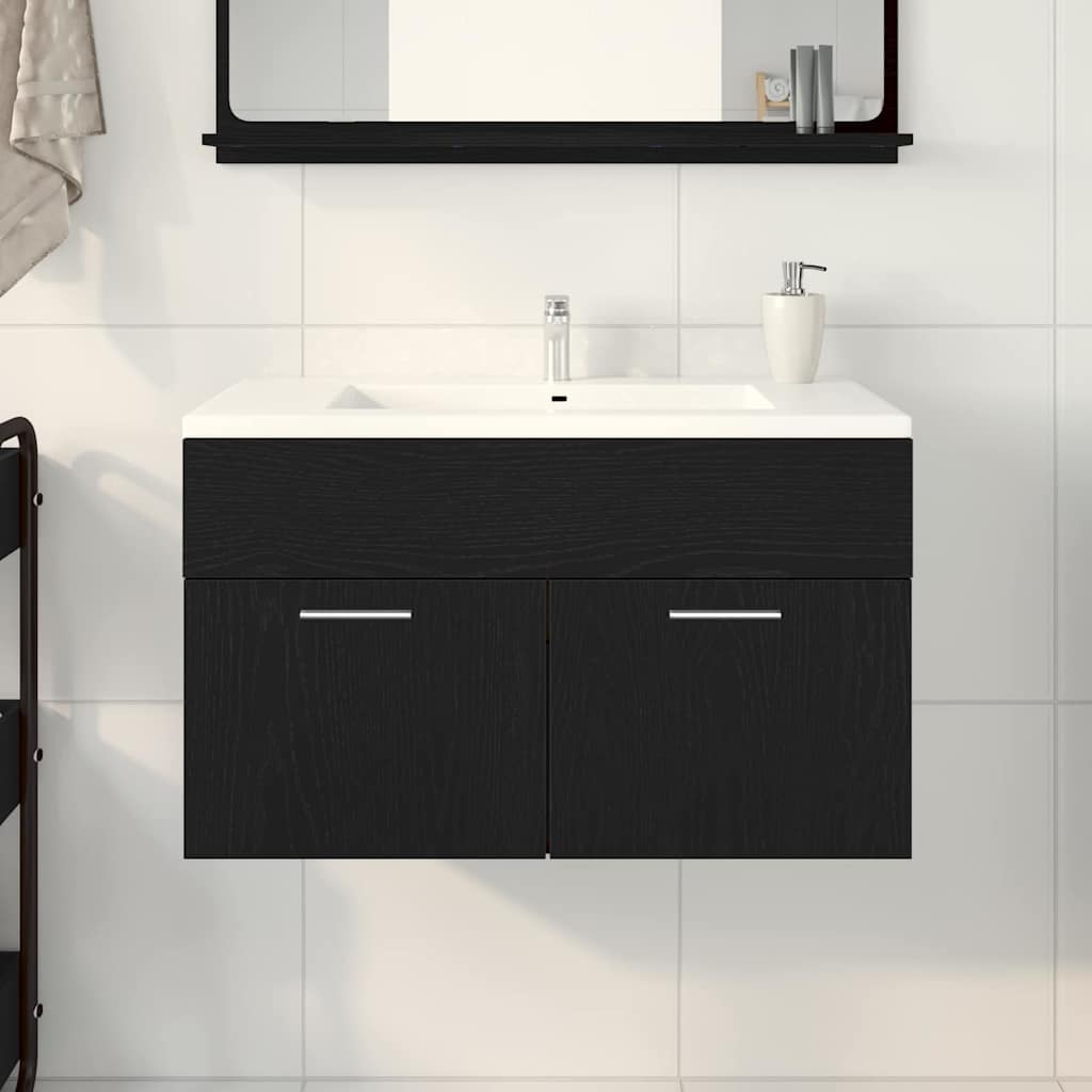 Sink cabinet Black Oak Engineered Wood