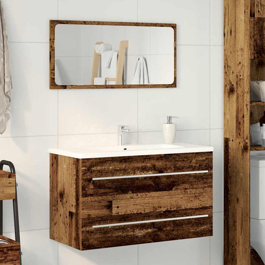Bathroom Sink Cabinet Old Wood 80x38,5x48 cm Engineered Wood